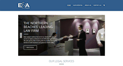 Desktop Screenshot of ealawyers.com.au