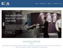 Tablet Screenshot of ealawyers.com.au
